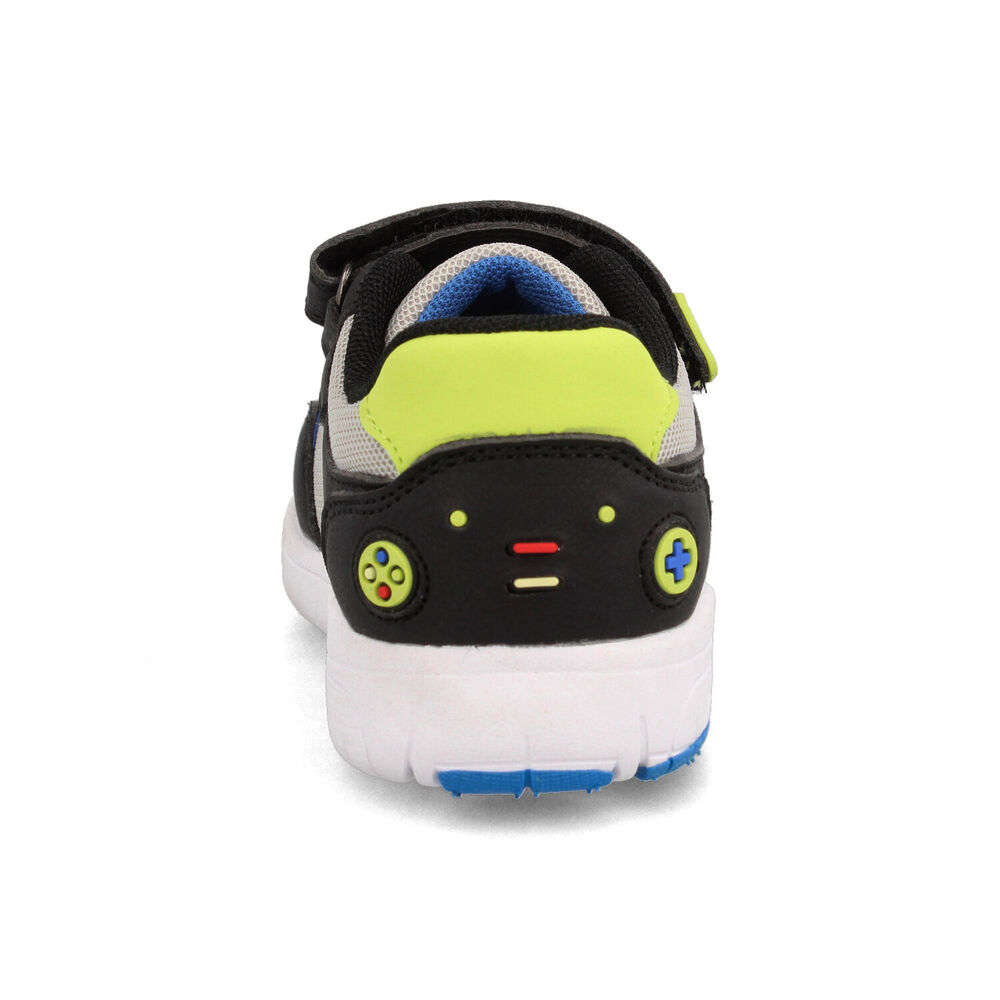 Zapatilla Ni&ntilde;o Bubblegummers Soft Walker Negro - Gris image number 2.0